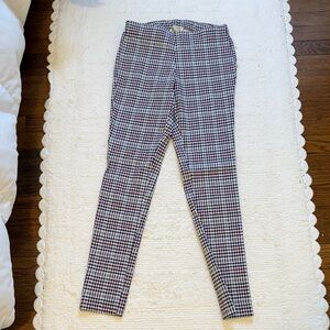 Plaid Skinny Pants